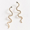 Alloy Rhinestone Stud Earrings FS-WGA2887-12-2