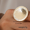 Geometric Zinc Alloy Statement Rings for Women FS6214-3-2