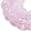Spray Painted Crackle Glass Beads Strands DGLA-C002-6mm-03-4