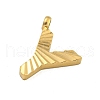 Ion Plating(IP) 304 Stainless Steel Charms STAS-G345-01G-Y-2