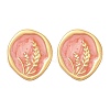 304 Stainless Steel Oval Stud Earrings STAS-D368-02G-6