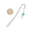4Pcs Alloy Hook Bookmarks AJEW-JK00380-3