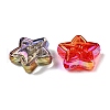 UV Plating Transparent Acrylic Beads MACR-F083-03-2