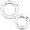 SUNNYCLUE 2Pcs 2 Styles 925 Sterling Silver Spring Gate Rings STER-SC0001-35B-1