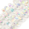 Electroplate Glass Beads Strands EGLA-B006-01A-FR02-1