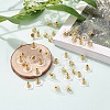 100 Pairs Brass Bullet Clutch Earring Backs KK-YW0001-32-6