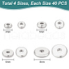   160Pcs 4 Styles Brass Spacer Beads KK-PH0005-95S-2