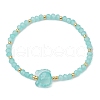 Fish/Turtle/Crab/Starfish Glass Summer Bracelets BJEW-JB10206-3