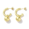 Rack Plated Brass Studs Earring EJEW-Z043-04G-1