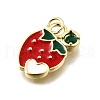 Brass Enamel Pendants KK-Z104-06G-05-2