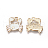 Alloy Enamel Pendants ENAM-F137-05B-2