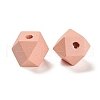 Spray Painted Natural Maple Wood Beads WOOD-M007-07B-3
