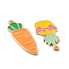 Alloy Enamel Pendants ENAM-D053-03KCG-3