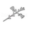 Non-Tarnish 304 Stainless Steel Pendants STAS-B062-11P-2