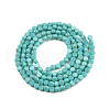 Opaque Solid Color Glass Beads Strands GLAA-N052-05A-A15-2