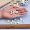 80Pcs 8 Style Food Grade Eco-Friendly Silicone Beads SIL-TA0001-03-7