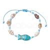 Glass Seed Beaded Braided Bead Bracelets BJEW-MZ00172-05-2