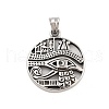 Retro 304 Stainless Steel Pendants STAS-I205-14AS-1