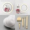   Wood Hand Loom Stick Set DIY-PH0023-92-1