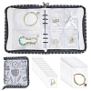 PVC Loose Leaf Jewelry Storage Bag ODIS-WH0038-90C-1