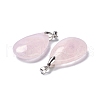 Natural Rose Quartz Pendants G-D084-01P-B15-3
