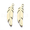 201 Stainless Steel Pendants STAS-T044-205G-1