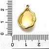 Plastic Imitation Shell Pendants STAS-H201-01D-G-3