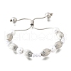 Brass Beads Slider Bracelets for Women BJEW-D317-01P-4