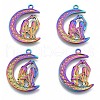 Ion Plating(IP) 201 Stainless Steel Pendants STAS-N098-195M-2