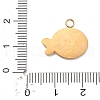 304 Stainless Steel Enamel Pendants STAS-R169-04A-G-3