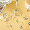 48Pcs 24 Style 12 Constellations Alloy Wine Glass Charms with Rhinestone AJEW-TAC00002-19