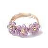 Natural Amethyst Finger Rings RJEW-TA00198-02-2