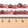 Natural Strawberry Quartz Nuggets Beads Strands G-J335-17-6