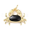 Brass Enamel Pendants KK-G402-34G-2