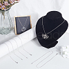 SUNNYCLUE 12Pcs 304 Stainless Steel Round Snake Chain Necklaces Set NJEW-SC0001-11-4