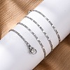 Brass Oval Link Chain Necklaces for Women NJEW-D302-10P-5