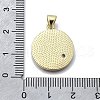 Brass Micro Pave Cubic Zirconia Celestial Pendants KK-V010-04G-01-3