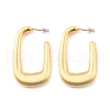 Rectangle Brass Stud Earrings for Women EJEW-U055-22G-2