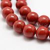 Natural Red Jasper Beads Strands G-E375-4mm-02-1