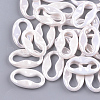 Acrylic Imitation Pearl Linking Rings OACR-S024-44-1