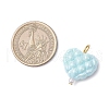 Opaque Acrylic Beads with ABS Plastic Imitation Pearl Beads and Iron Flat Head Pins Pendants PALLOY-JF03776-2