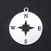 201 Stainless Steel Laser Cut Pendants STAS-S105-T964-1-1