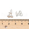925 Sterling Silver Stud Earrings EJEW-B144-01S-4