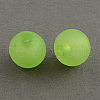 Frosted Acrylic Beads X-FACR-Q006-10mm-M-2