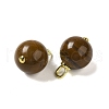 Natural Tiger Iron Round Pendants G-G110-09G-01-2