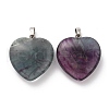 Natural Colorful Fluorite Pendants G-B042-02P-08-1