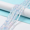 Gradient Color Electroplate Glass Bead Strands GLAA-E042-05-B04-2