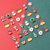48Pcs 12 Styles Christmas Theme Opaque Resin Pendants RESI-FS0001-73-7