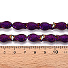 Electroplate Glass Beads Strands EGLA-T025-03B-4