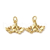 Brass Micro Pave Cubic Zirconia Pendants KK-P308-38G-1